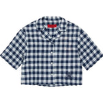 Max&Co. Camicia Mezza Manica Fantasia Quadri per Bambina MX0123 BIANCO/BLU MAX&Co. 