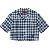 Max&Co. Camicia Mezza Manica Fantasia Quadri per Bambina MX0123 BIANCO/BLU MAX&Co. 