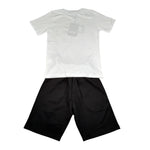 Dropseason2 Completo 2 Pezzi T-Shirt-Bermuda Bicolore per Bambino SS25K023 BIANCO/NERO DROPSEASON2 