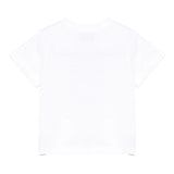 Moschino T-Shirt Girocollo Tinta Unita con Orso per Bambino MNM047XXX BIANCO MOSCHINO 