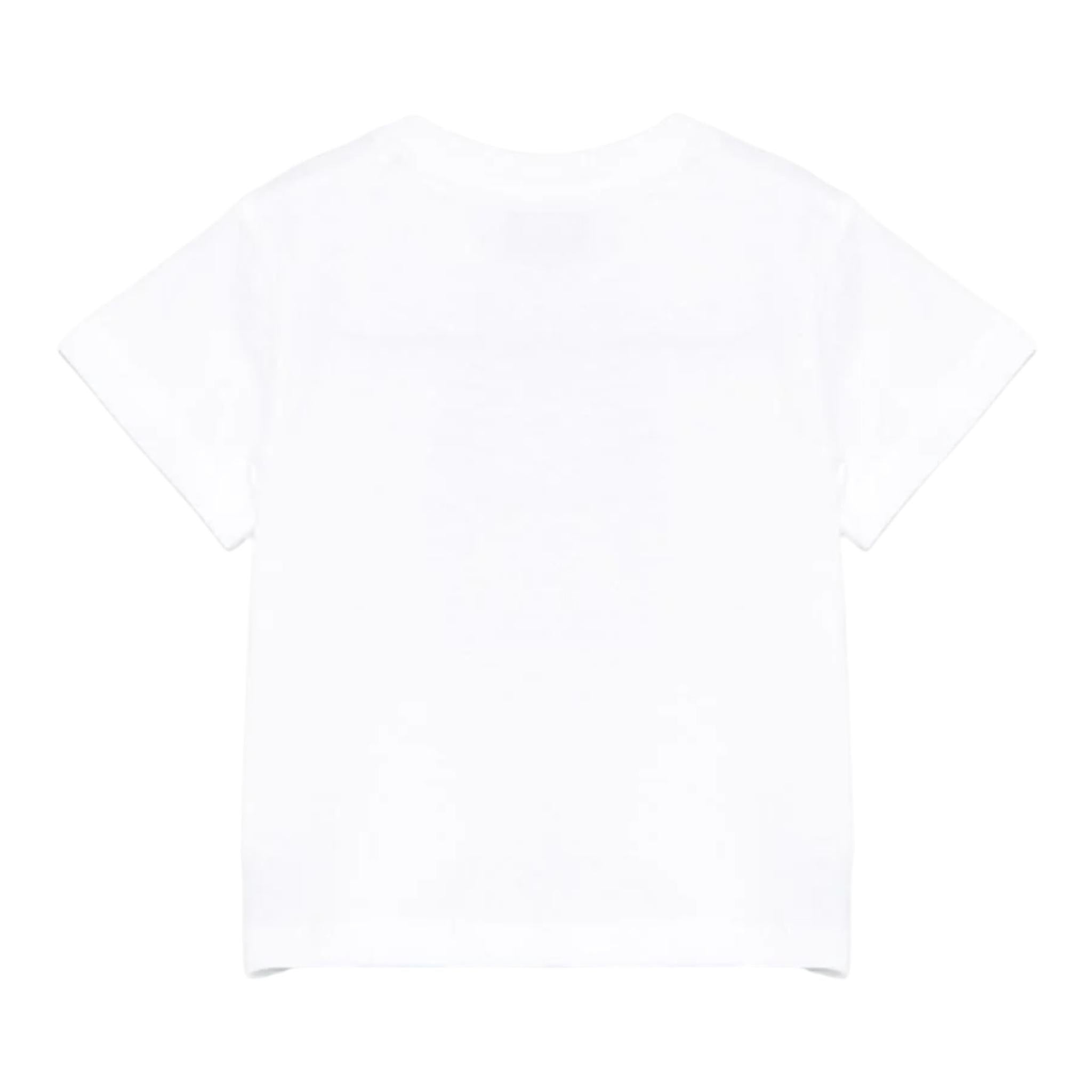 Moschino T-Shirt Girocollo Tinta Unita con Orso per Bambino MNM047XXX BIANCO MOSCHINO 