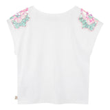 Billieblush Canotta Tinta Unita con Paillettes per Bambina U20994 BIANCO BillIEBLUSH 