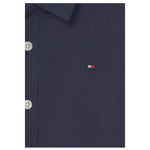 Tommy Hilfiger Camicia Manica Lunga Tinta Unita per Neonato KB0KB06965 BLU TOMMY HILFIGER 