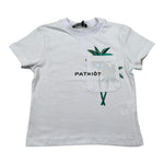 Patriot T-Shirt Girocollo Tinta Unita con Taschino per Bambino PTS001J BIANCO PATRIOT 