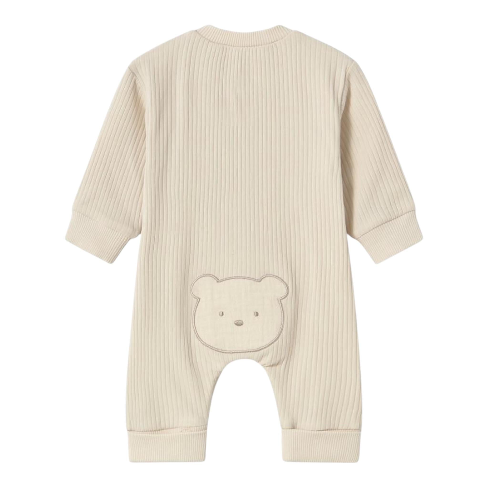 Mayoral Tutina Tinta Unita Girocollo A Costine per Neonato 1797 BEIGE MAYORAL 