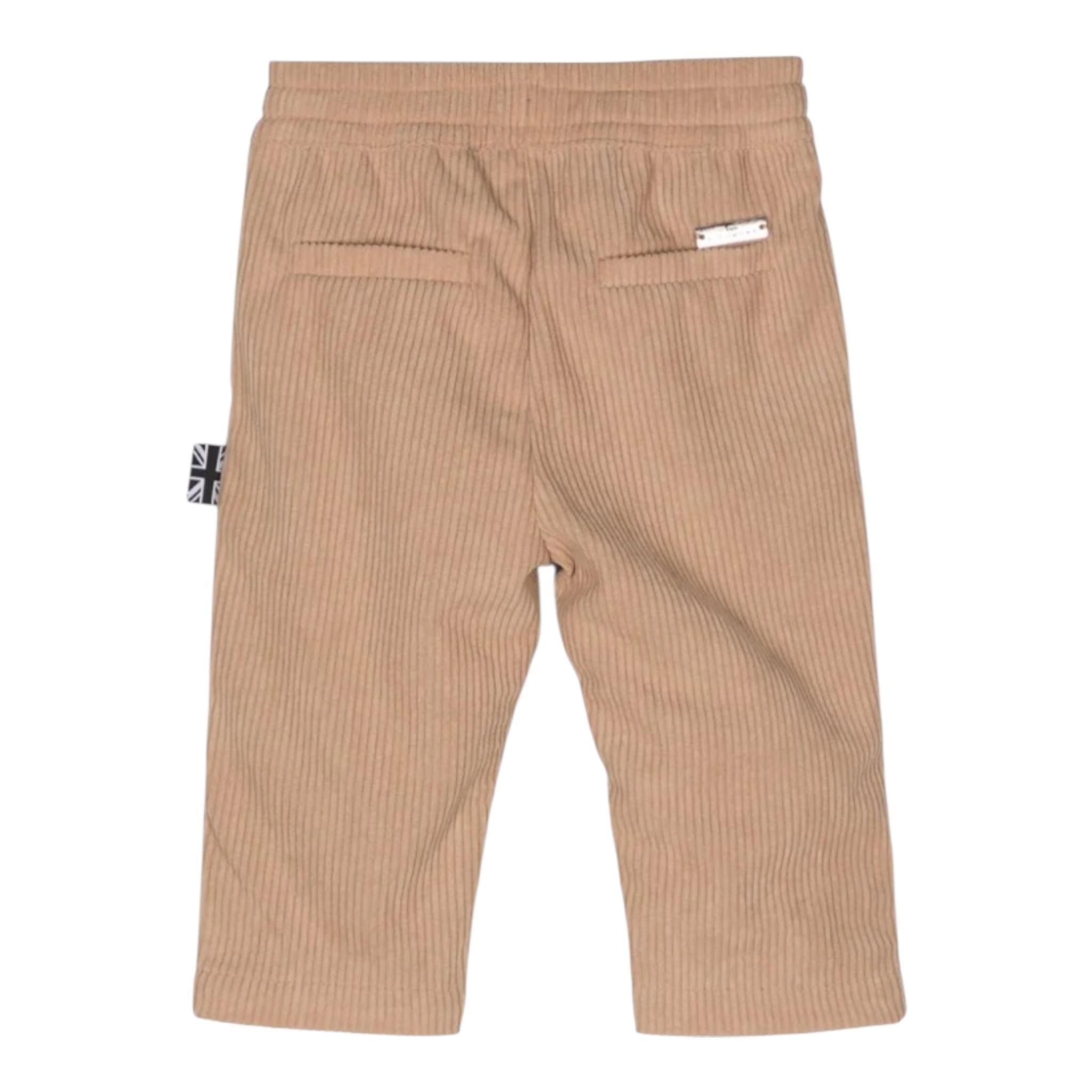JOHN RICHMOND pantalone tinta unita con stampa e elastico in vita Beige per Neonato RIA24049PAX BEIGE JOHN RICHMOND 
