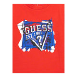 GUESS shirt girocollo tinta unita con stampa Rosso per Bambino N4YI01K8HM4J ROSSO GUESS 