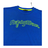 Refrigiwear T-Shirt Girocollo Tinta Unita con Stampa per Bambino 110TRMJS25X BLU REFRIGIWEAR 