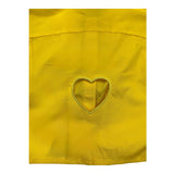 M+E' Camicia Mezza Manica Tinta Unita con Traforo Posteriore Giallo per Bambina