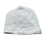 Le Bebe Cappello Tinta Unita con Stampa per Neonata LBG5758 BIANCO LE BEBE 