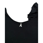 Patrizia Pepe Top Giromanica tinta unita Nero per Bambina 7C0245 NERO PATRIZIA PEPE 