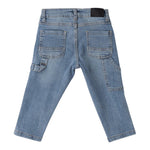 Sarabanda Jeans tinta unita con Stampa Azzurro per Neonato 0B032N AZZURRO SARABANDA 