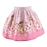 Monnalisa Gonna Tinta Unita con Stampa Disney per Bambina 11E702 ROSA MONNALISA 