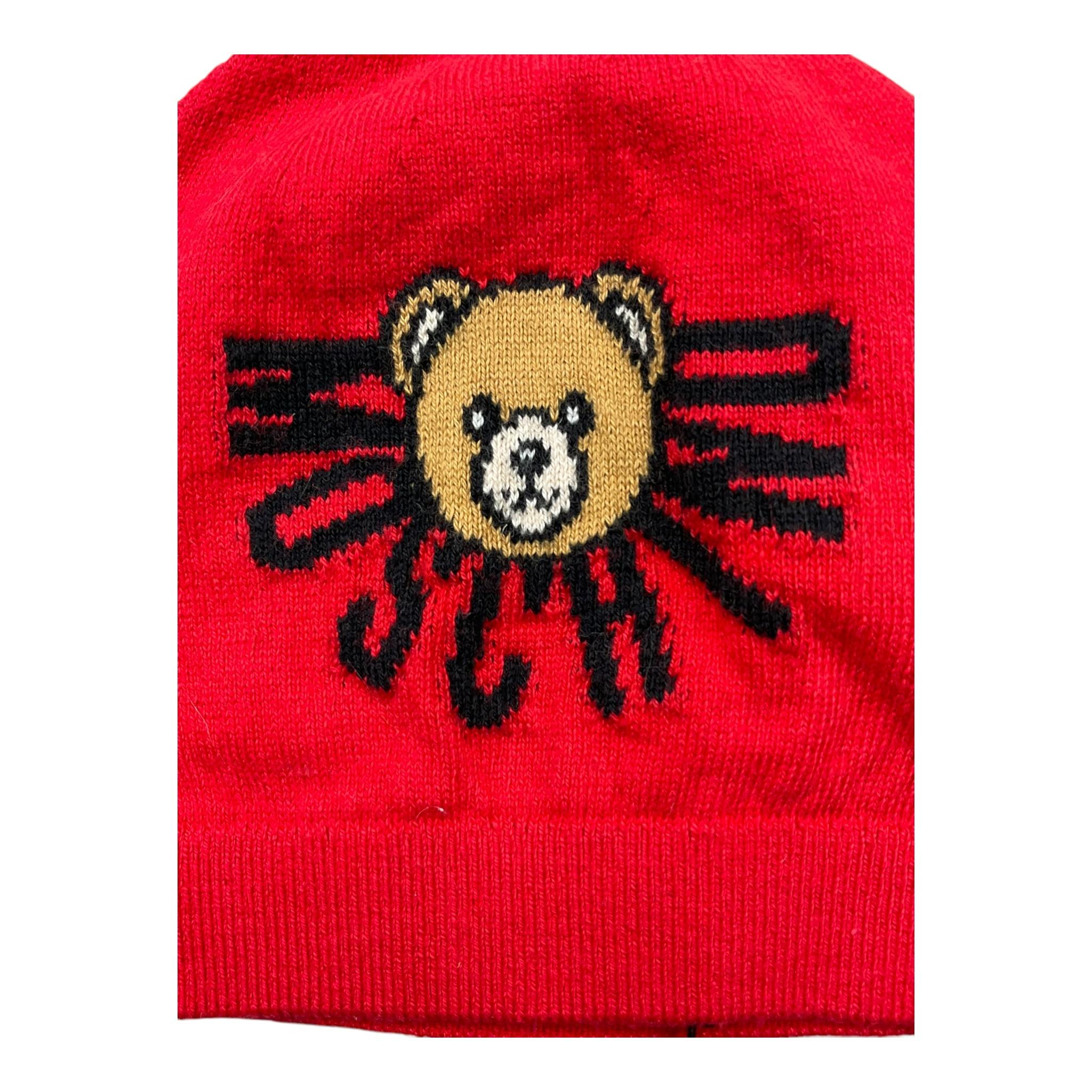 MOSCHINO cappello tinta unita con stampa Rosso per Neonato MUX05K ROSSO MOSCHINO 
