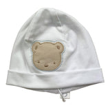 Barcellino Cappello Tinta Unita con Stampa per Neonata 120305 BIANCO BARCELLINO 