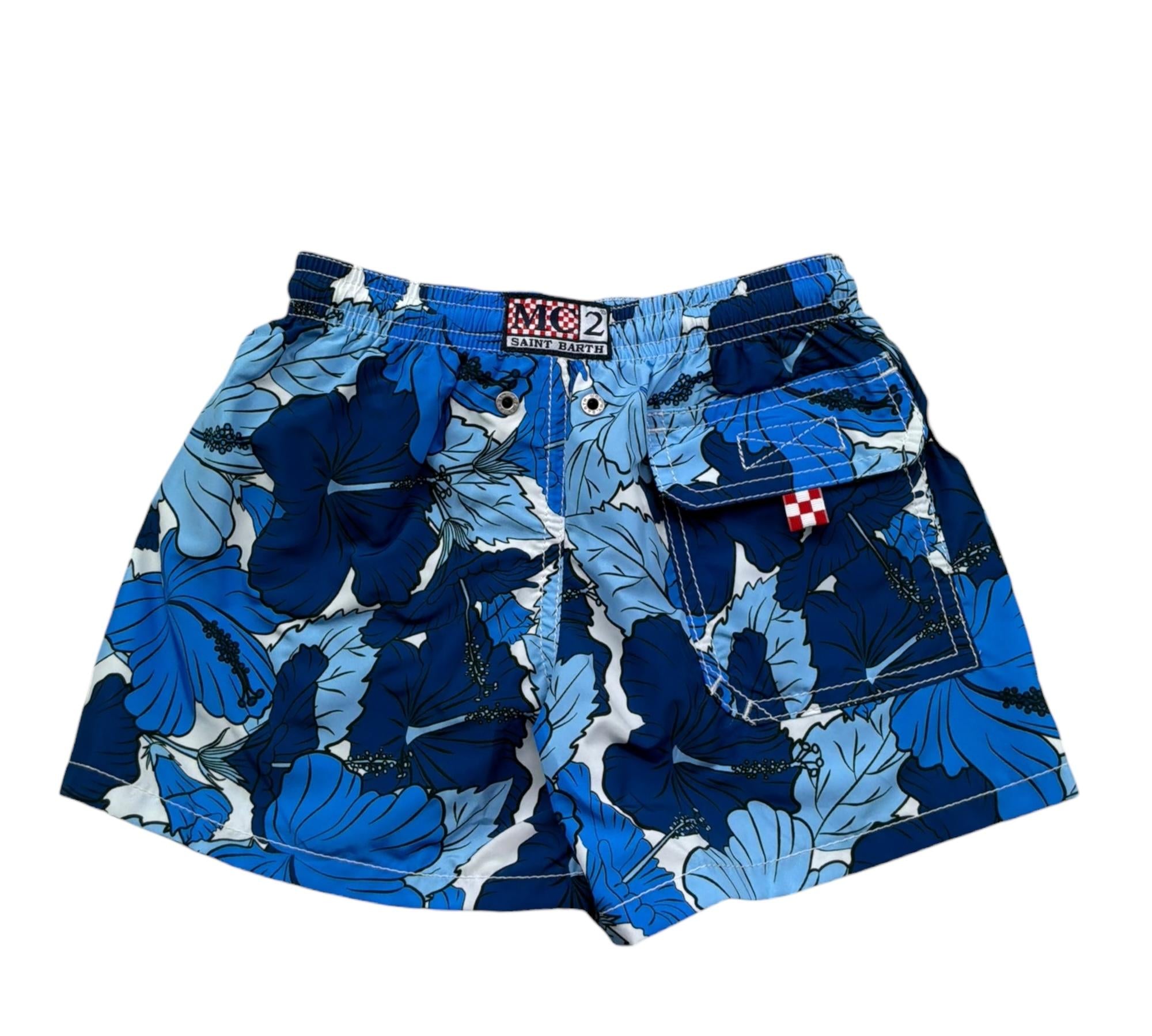 Saint Barth Costume Stampa Fantasia per Bambino JEANLIGH BLU SAINT BARTH 