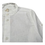 Pure Firenze Camicia Manica Lunga Collo Coreano Tinta Unita per Neonato PC03176 BIANCO PURE FIRENZE 