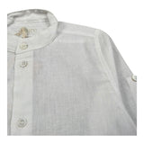 Pure Firenze Camicia Manica Lunga Collo Coreano Tinta Unita per Neonato PC03176 BIANCO PURE FIRENZE 