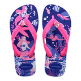 Havaianas Infradito Tinta Unita Con Fantasia Sirenetta Blu Per Bambina