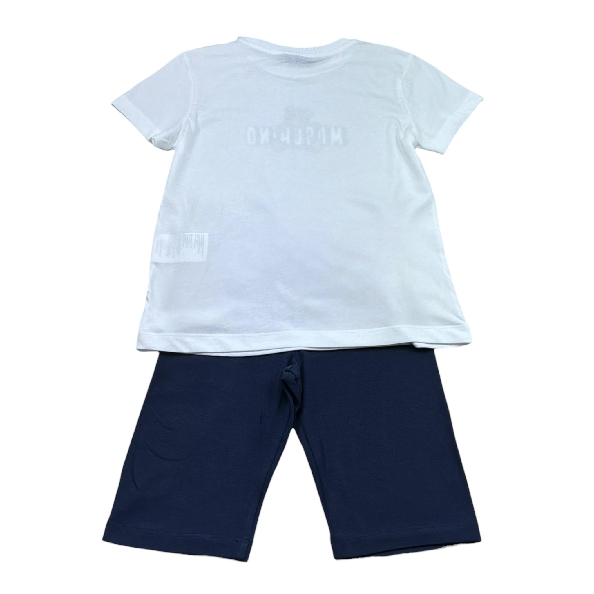 Moschino Completo 2 Pezzi T-Shirt-Leggins per Bambina HZM0588 BIANCO MOSCHINO 