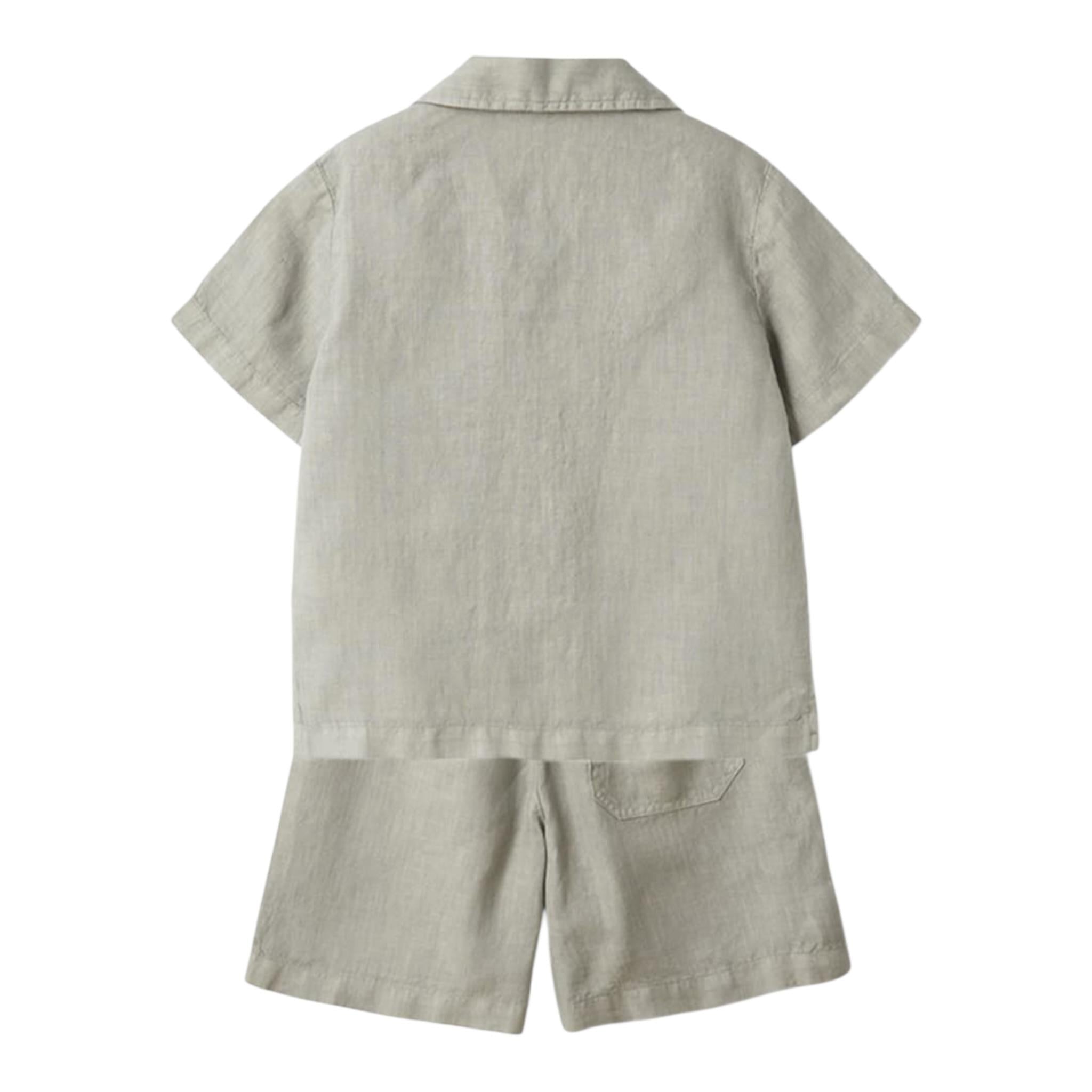Il Gufo Completo 2 Pezzi Camicia-Bermuda per Bambino P25DP485L6006 GRIGIO IL GUFO 