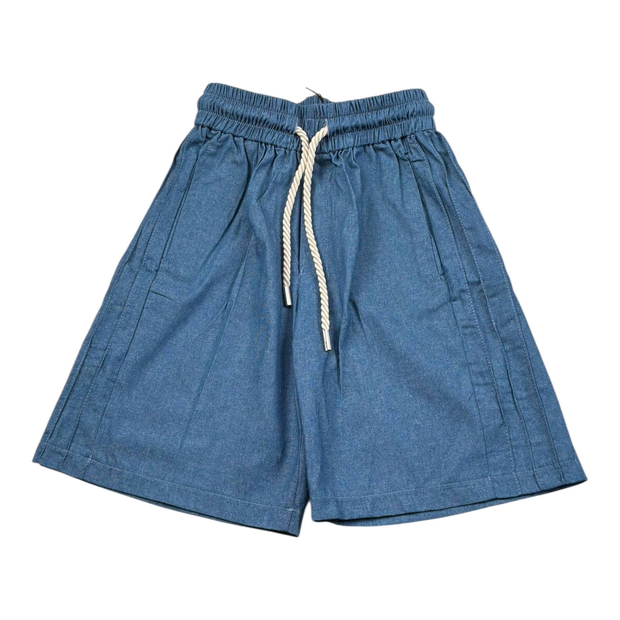 Duepuntozero Bermuda Tinta Unita con Elastico In Vita per Neonato BMBD3N BLU DUEPUNTOZERO 