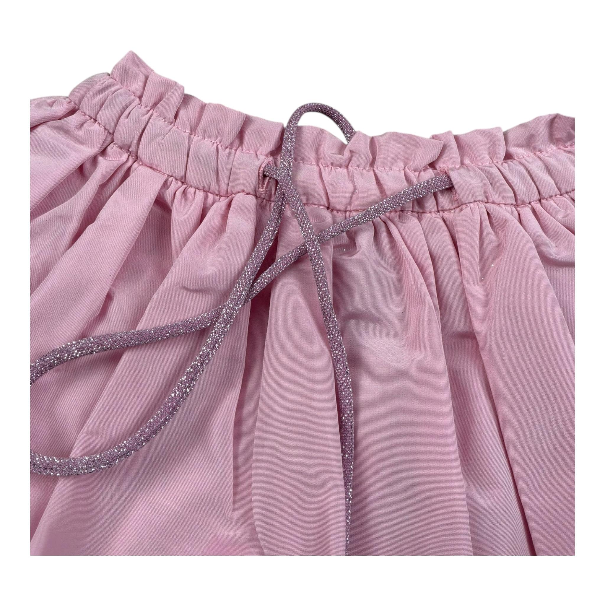 A' La Page Gonna Tinta Unita con Elastico In Vita per Neonata QUARZO ROSA A' LA PAGE 