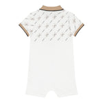 Boss Pagliaccetto Mezza Manica Tinta Unita per Neonato J52206 BIANCO BOSS 