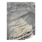 Met Salopete Tinta Unita con Short In Denim per Bambina ME218 AZZURRO MET 