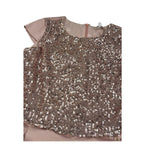 Kocca Abito Giromanica Tinta Unita con Paillettes per Bambina BIVAKI ROSA Kocca 