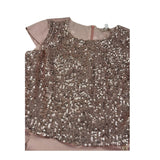 Kocca Abito Giromanica Tinta Unita con Paillettes per Bambina BIVAKI ROSA Kocca 