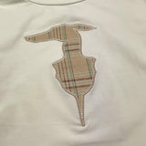 TRUSSARDI shirt girocollo tinta unita con stampa Panna per Bambino TGA25112TS PANNA TRUSSARDI 