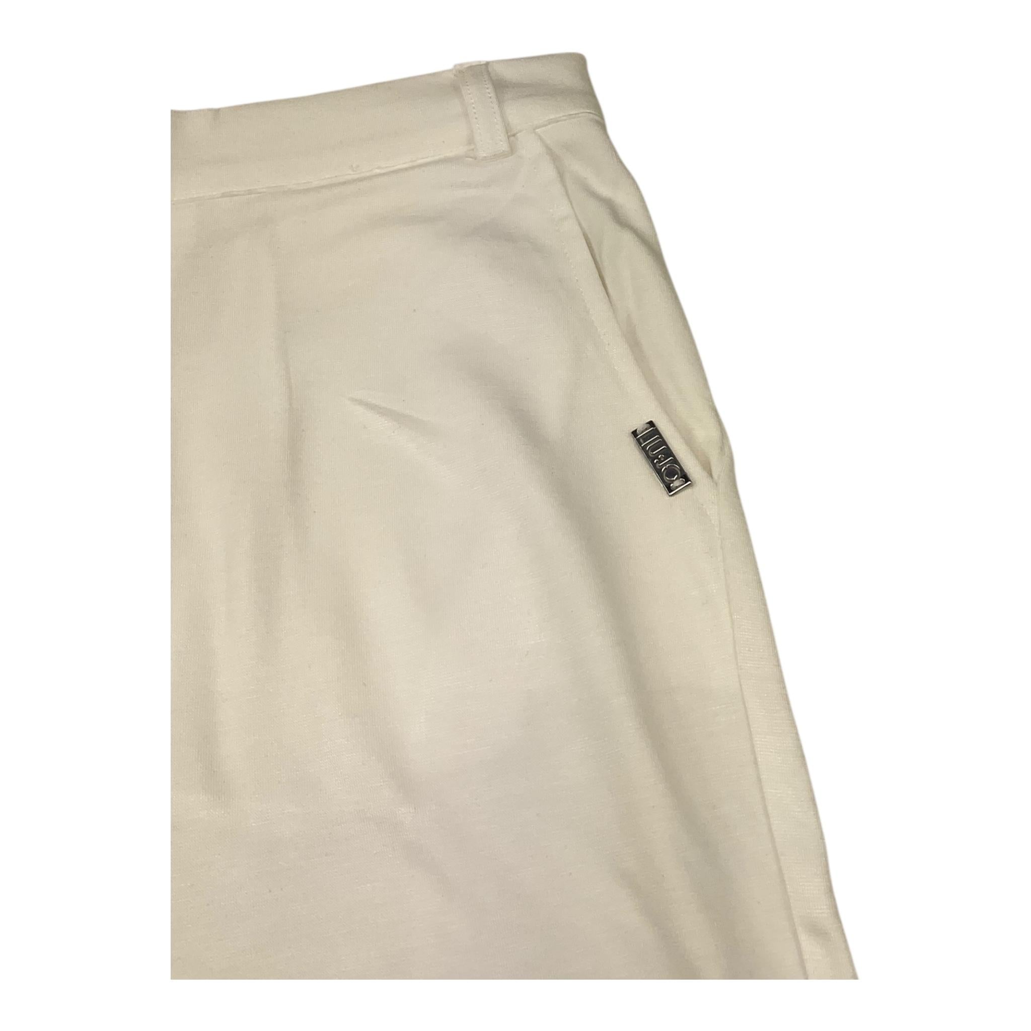 Liu Jo Pantalone Tinta Unita con Elastico In Vita per Bambina GA5186 PANNA LIU JO 