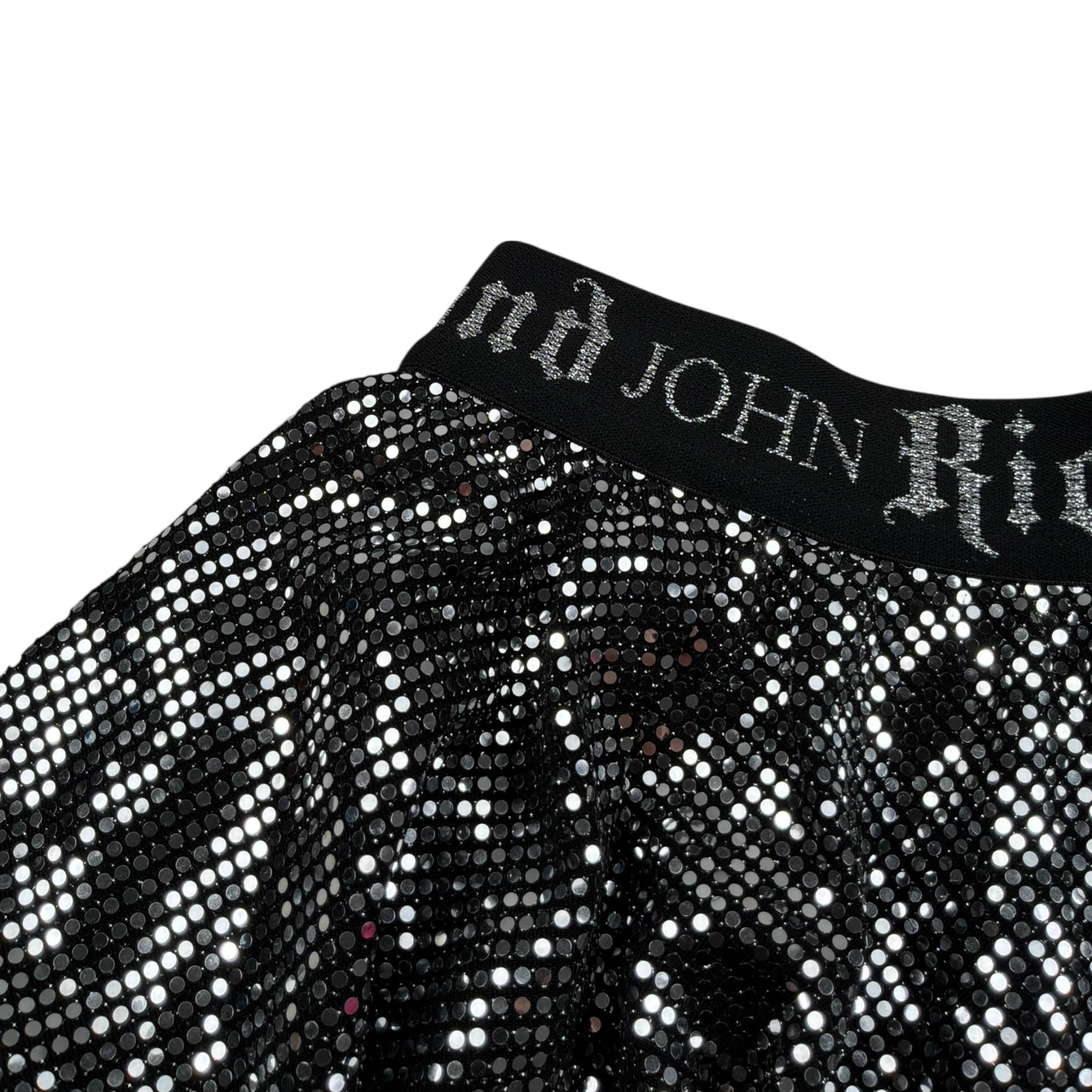 John Richmond Gonna tinta unita con Elastico In Vita Logato Argento per Bambina RGA23094GO ARGENTO JOHN RICHMOND 