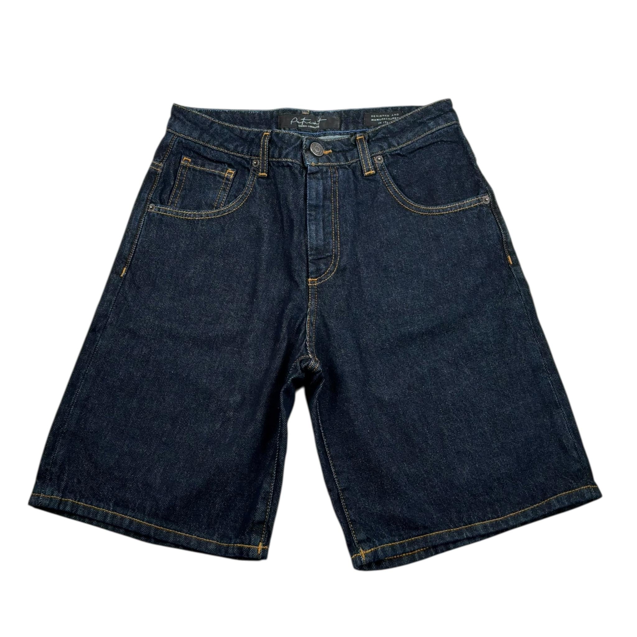Patriot Bermuda In Denim Tinta Unita con Stampe per Bambino PJ3S2SPCK31C31 BLU PATRIOT 