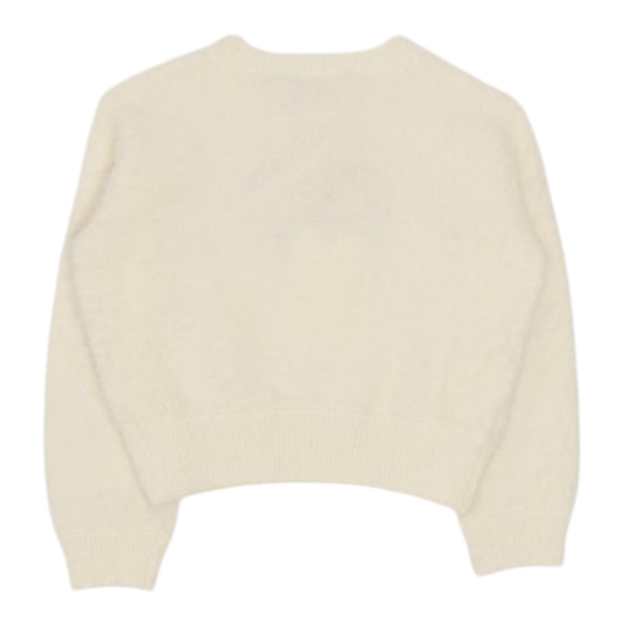 TWINSET maglia tinta unita con stampa Panna per Bambina 242GJ3210 PANNA TWINSET 