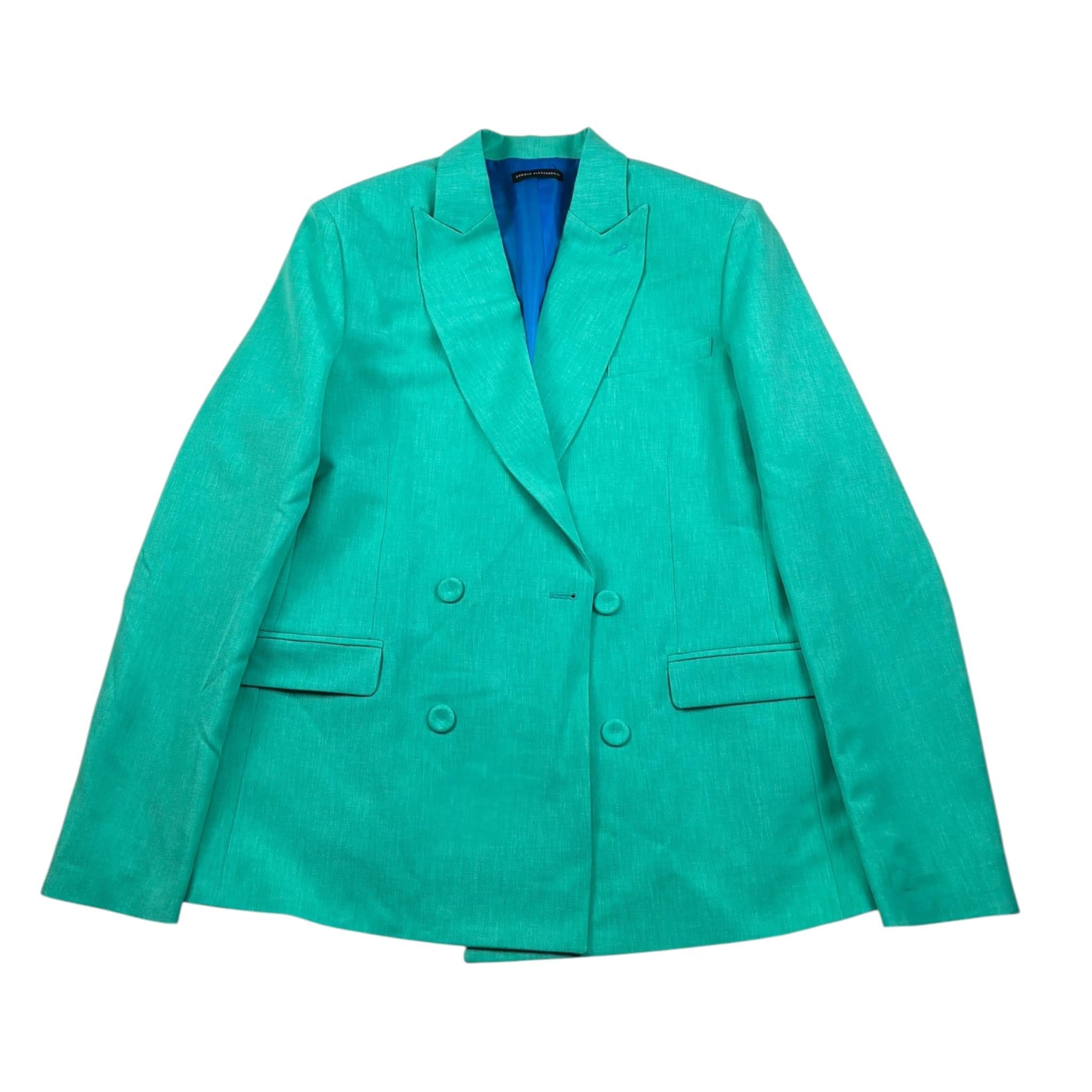 Daniele Alessandrini Giacca tinta unita Doppiopetto Verde per Bambino 1235J00148 VERDE DANIELE ALESSANDRINI 