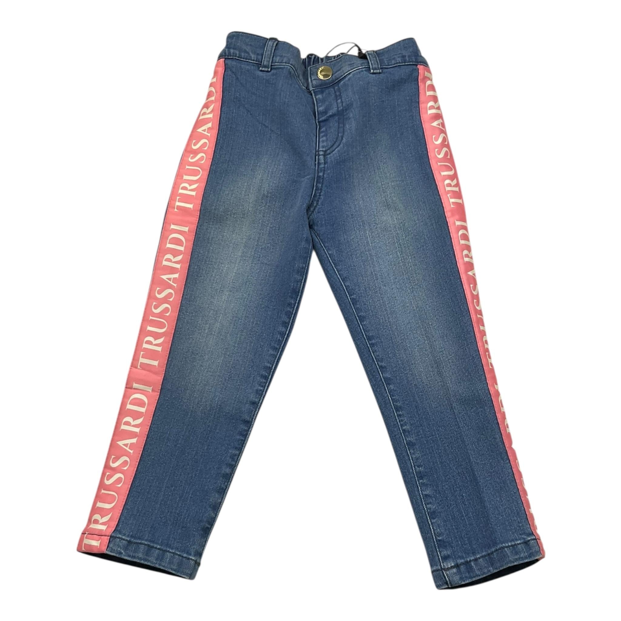 Trussardi Jeans Tinta Unita con Profili In Contrasto per Bambina TIP23090JE BLU TRUSSARDI 