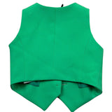 Petit Posh Gilet Tinta Unita per Bambina GFBS25028GLX VERDE PETIT POSH 