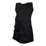 J'Aime' Abito tinta unita con Arriccio Nero per Bambina 5166G NERO J'AIME' 