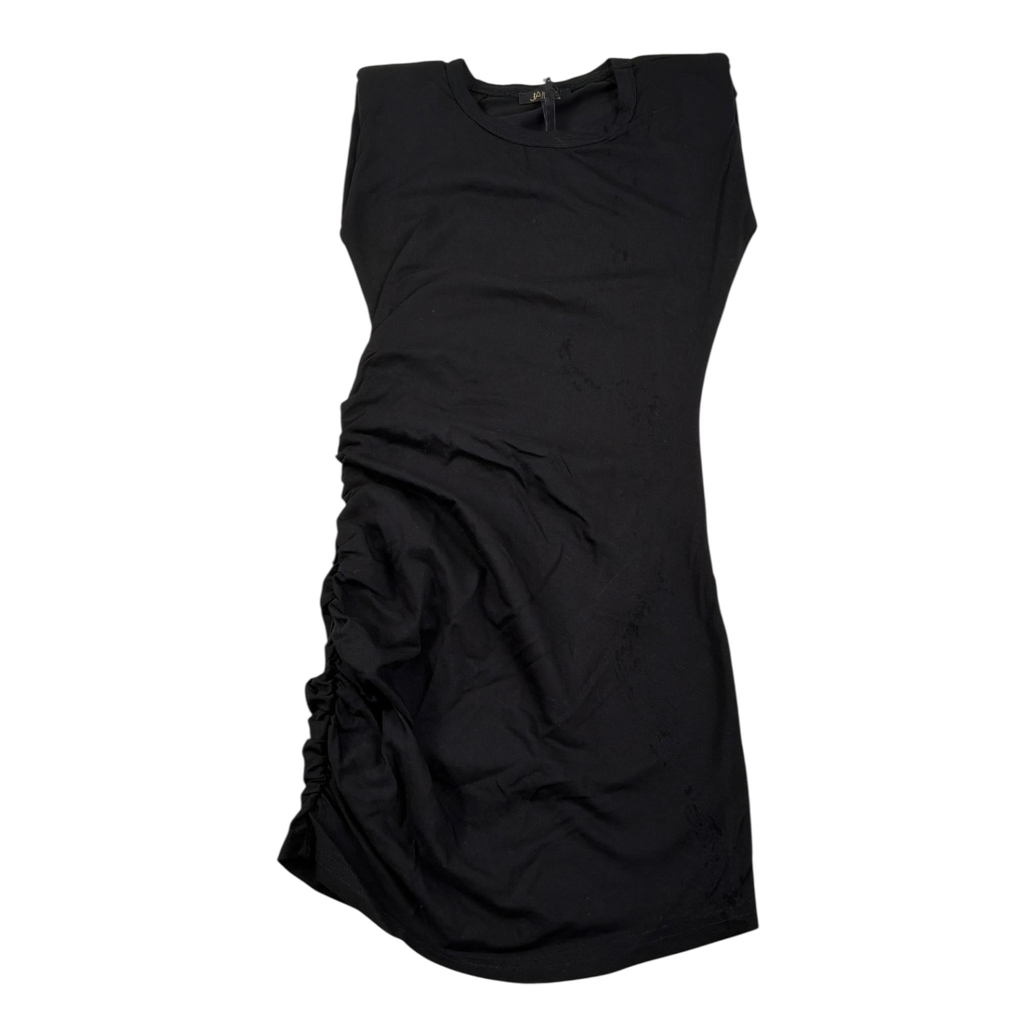 J'Aime' Abito tinta unita con Arriccio Nero per Bambina 5166G NERO J'AIME' 