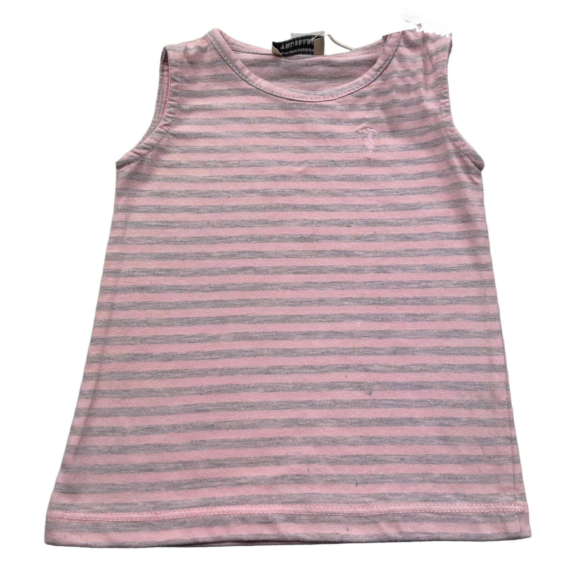 Trussardi Canotta Fantasia A Righe per Neonata TIP26111CN ROSA TRUSSARDI 