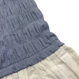 La Stupenderia Pantalone Modello A Palazzo Tinta Unita con Microfantasia per Bambina TCPN62 AZZURRO LA STUPENDERIA 