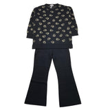 LIU JO completo 2 pezzi maglia-pantalone modello zampa Nero per Bambina KF4034 NERO LIU JO 