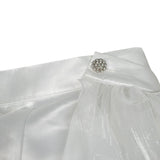 Illiana Short Tinta Unita con Tulle per Bambina 555 BIANCO ILLIANA 