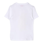 Diesel T-Shirt Girocollo tinta unita con Stampa Bianco per Bambino J02033X BIANCO DIESEL 