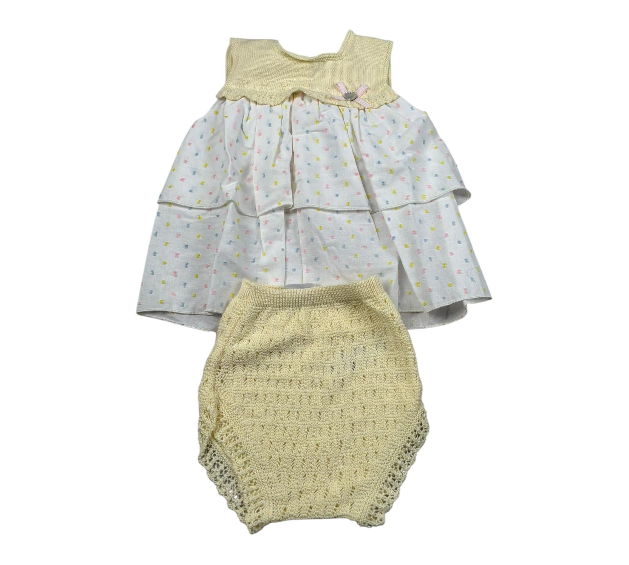 Wedoble Completo 2 Pezzi Camicia-Culotte per Neonata 017122295 BIANCO WEDOBLE 