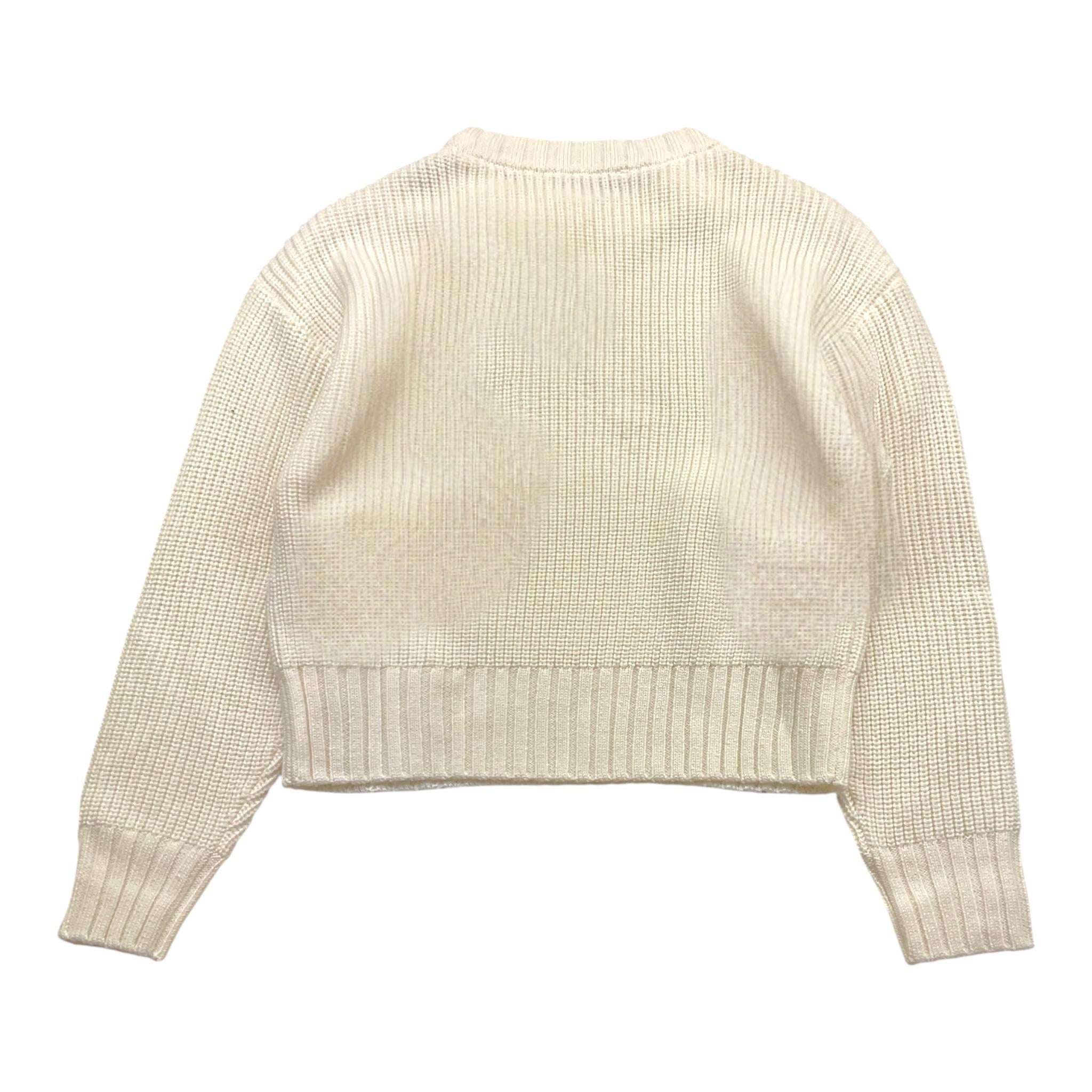 PATRIZIA PEPE maglia girocollo tinta unita Panna per Bambina 7K0049X PANNA PATRIZIA PEPE 