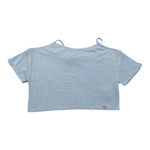 Please Top Mezza Manica Tinta Unita per Bambina MBG3030G72 AZZURRO PLEASE 