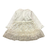 Y-CLU abito tinta unita con tulle Bianco per Neonata YN20727 BIANCO Y-CLU 